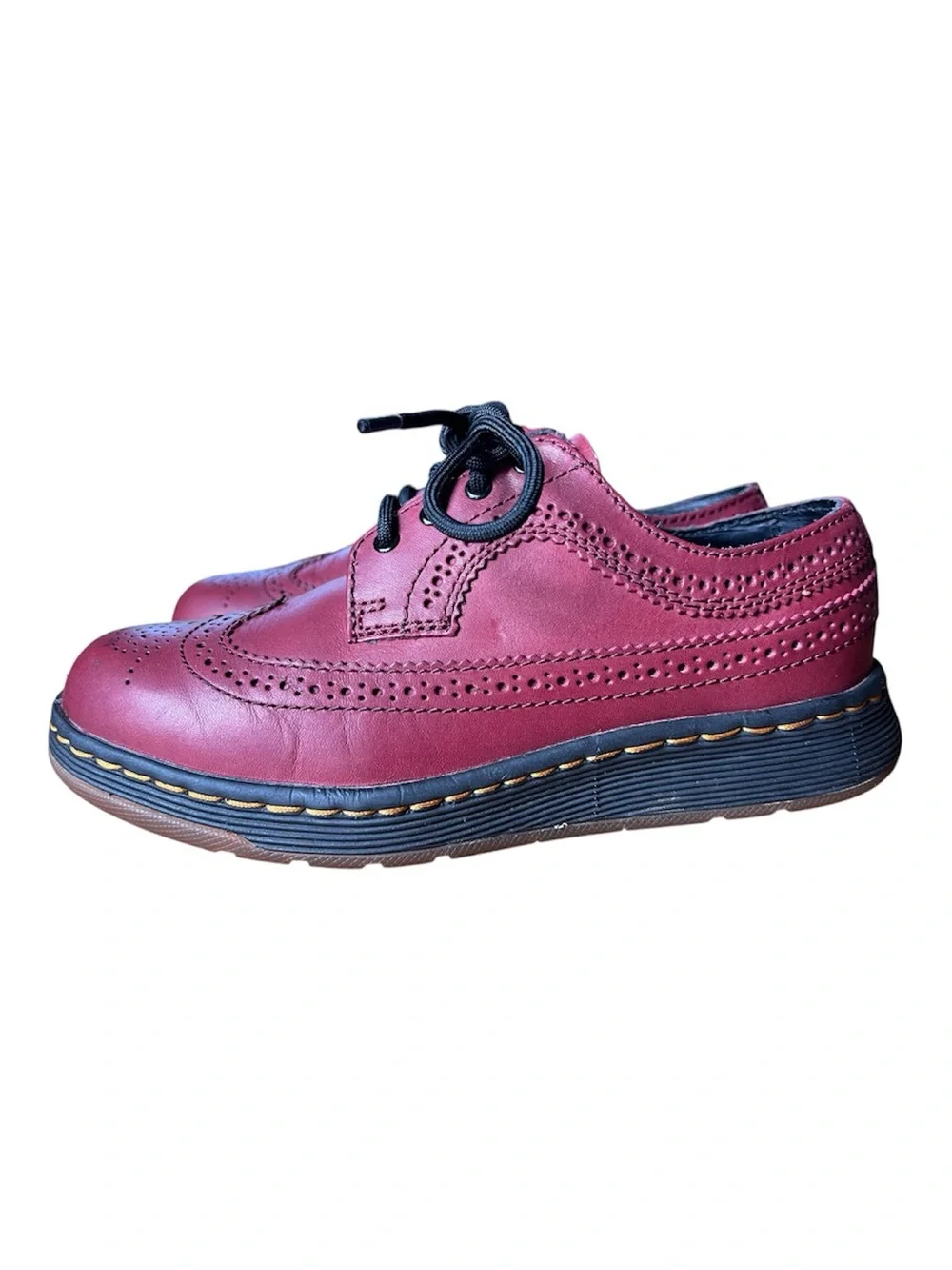 Dr. Martens Gabe Cherry Red Oxford Leather Shoes Men’s Size 5